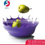 Colorful PP China Food Snack Fruit Plastic Bowl
