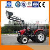 New Condition 85hp 4WD Tractor With Front End Loader and Back Hoe thumbnail-2