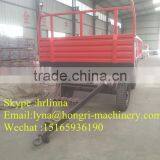 Farm Tractor Mounted Semi Trailer With Double Axle Hydraulic Dump