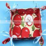 Rectangle Folding Washable Woven Fabric Baking Bread Basket thumbnail-3