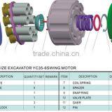 YC35-6 swing motor parts