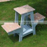 Home New Style Furniture Living Room Decorative Tall Wood Plastic Shelf Flower Pot Stands thumbnail-1