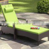 2017 Trade Assurance New Summer Arrival Outdoor Swimming Pool Used PE Flat Rattan Handmade Chaise Sun Lounge Furniture thumbnail-1