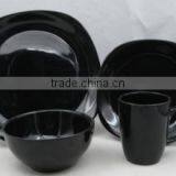 16pcs Hot Sell Three Color Glazed Ceramic Dinner Set With Color Box in Stock thumbnail-1