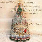 High-quality Polyresin Hand Paint Angel With Wings Vienna Souvenirs