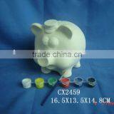 Ceramic Pig Diy Coin Bank thumbnail-1