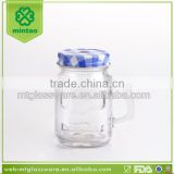 Popular cheap 115ml mini mason jar with lid and straw
