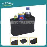 High Quality Small Black Folding Car Seat Side Organizer With Mesh thumbnail-1