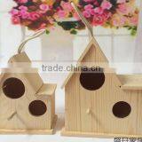 Dry Wood Carved Bird House /Nest On Yard thumbnail-4