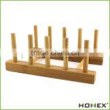 Eco-Friendly Bamboo Kitchen Dish /Plate/Bowl/Cup Drying Rack Stand Drainer Storage Holder Organizer/Homex_Factory thumbnail-2