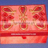Home Decorative Hand Zari Embroidery Boxes thumbnail-1