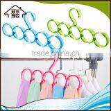 NBRSC Multi-function Plastic Scarf Hanger 5 Holes Scarf Hangers Towel Hanging Closet Organiser thumbnail-1
