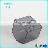 KINGMEI Hexagon Hang Acrylic Red Tissue Holder Box Cover Clear Plexiglass Tissue Box Wholesale thumbnail-5