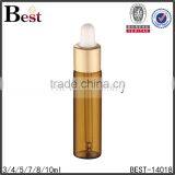 3 / 4 / 5 / 7 / 8 / 10ml Cosmetic Matt Golden Dropper Bottle Perfume Glass Amber Fragrance Perfume Glass Bottle Factory thumbnail-5