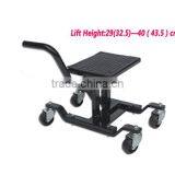 300LBS Adjustable Motorcycle MotoCross Dirt Bike Lift Stand With Wheels thumbnail-1