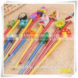 Fancy 2B Pencil for Kids Promotional Wooden Customed Pencils/Christmas Kids Love Wooden Cartoon Pencil Made in China thumbnail-1