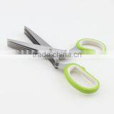 Five Stainless Steel Blades Multipurpose Kitchen Shear Culinary Herb Scissors thumbnail-4