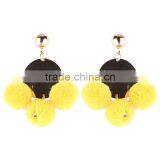 Bohemian Jewelry Fashion Colorful Pompln Alloy Earrings for Women thumbnail-2