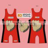 Sublimated Custom-made Wrestling Singlets thumbnail-1