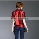 Maxnegio Top Fashion Girl t Shirt Mirror Work Golden Colour Designs Blouse thumbnail-4