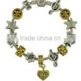 White Glass Charm Beads Bracelet Diy Animal Charm Beads Chian Bracelet Most Popular Beads Chain Bracelet thumbnail-4