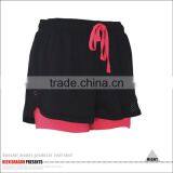 2016 New Style Double Layer Blank Yoga Pants Running Shorts thumbnail-5