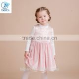 Girls coral fleece skirt kids skirt for girl fashion sleeveless dress with lace lining T16039