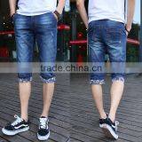 Short Pants Slim Straight Leg Design Men Jeans thumbnail-3