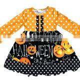 Boutique Remakes Summer Baby Clothes Dress Awesome Littler Girls Halloween Pattern Flutter Sleeve Pearl Dresses thumbnail-1