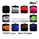 Brown No Tie Stretch Shoelaces - Untied Flat Elastic NO-TIE Shoelaces For Disabled With Special Need - 10 Colors thumbnail-6