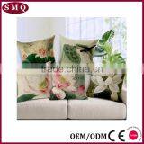 Chinese Lotus Oriental Style Fancy Linen Seat Cushion Covers thumbnail-3