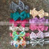 Kids Girl Flower Raglan Hairwear Persnickety Remake Cotton Bowknot Baby Girl Headbands Children Button Hairband Wholesale 2016 thumbnail-3