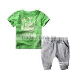 Wholesale Summer Cotton Printing Boys Kids Clothes Clothing Set thumbnail-3