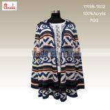 Jacquard Sweater 100%Acrylic Hot Sale Fashion Lady Dress Sweater thumbnail-1