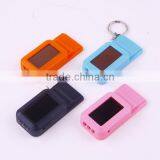 Mini Solar Power Rechargeable Flashlight Keychain thumbnail-1