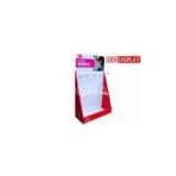 Recycle Counter Display Stands , Paper Corrugated Spin Cardboard Hook Display