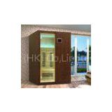 Solid Wood Infrared Sauna Cabin with Ceramic Heater for Family