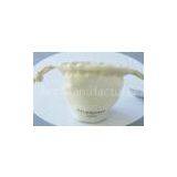 Personalized White Cotton Jewelry Drawstring Pouch Recyclable Bags thumbnail-1