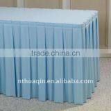 100% Polyester Table Skirts for Banquet Wedding Table Linen Table Skirting Cover