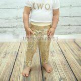 Baby Girls Sequin Leggings Toddler Sparkle Leggings Birthday Pants Girls Birthday Outfit thumbnail-2