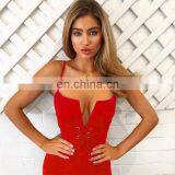 Amigo Women's Sexy Slim Fit Sleeveless Stretchy Bodycon Midi Dresses thumbnail-6