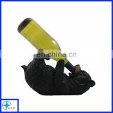 Black bear wine bottle holder, custom animal wine holders