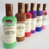 high quality cake gift towe 100%cotton wine bottle towel cake towel