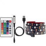 USB LED Strip 5050 RGB 24Key IR Remote / Mini 3Key Controller TV Background Lighting RGB LED Strip IP20 / IP65 thumbnail-1