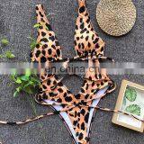 2019 New Summer Yellow Leopard Swimwear Swimsuit Woman Swimming Clothes One Piece Girls Swimwear thumbnail-4