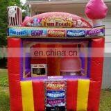 Mobile Kiosk Popular Snack Bar Outdoor Food Stall Colorful Cube Inflatable Snow Cone Popcorn Booth thumbnail-3