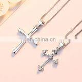 Wholesale Personalized Diamond Crystal Women Silver 925 Sterling Silver Letter Initial Necklace thumbnail-1