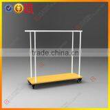 Double Side Clothes Display Rack With Wheels thumbnail-1