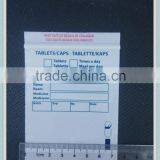 Disposable Printed Zipper Pill Plastic Bag