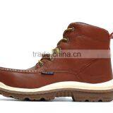 Fashion Yellow Full Grain Nubuck Leather Upper Industrial Safety Work Boots thumbnail-6